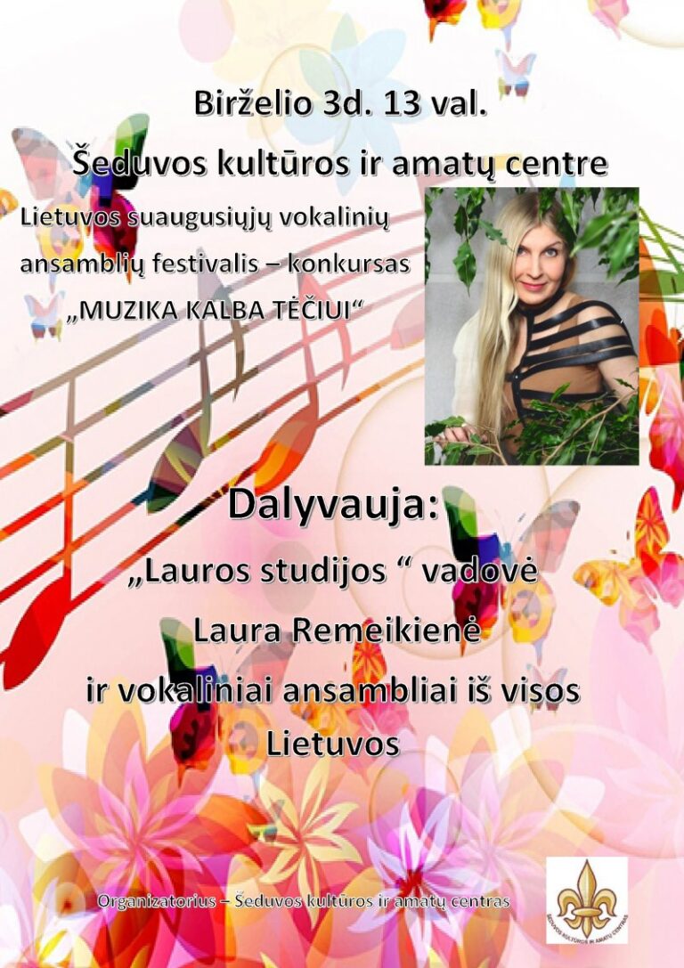 Šeduvos kultūros ir amatų centre – gražus renginys