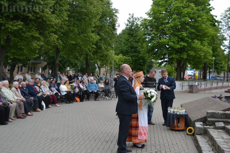 Minėjime dalyvavo Radviliškio rajono savivaldybės mero pavaduotojas Kazimieras Augulis