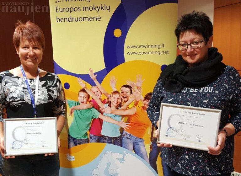 Šeduvos gimnazijos mokytojai ir bibliotekininkei – kokybės ženkleliai