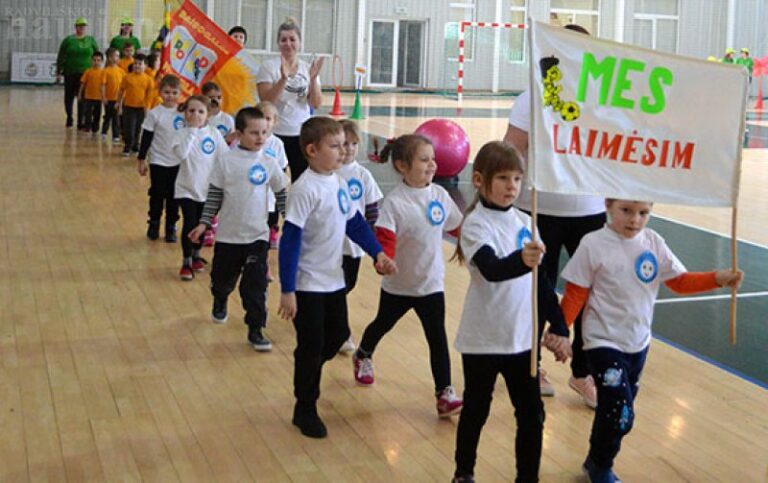 Olimpinėje dienoje sportavo ikimokyklinukai