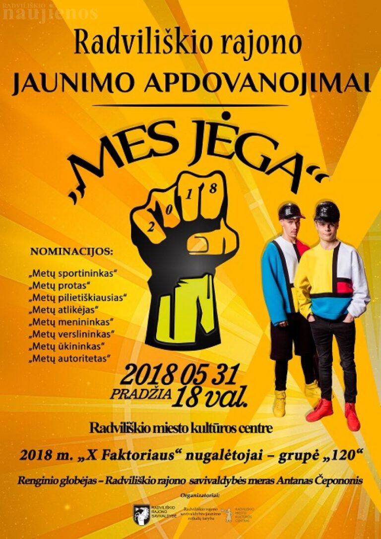 Radviliškio jaunimo apdovanojimai „Mes jėga“ – jau greitai