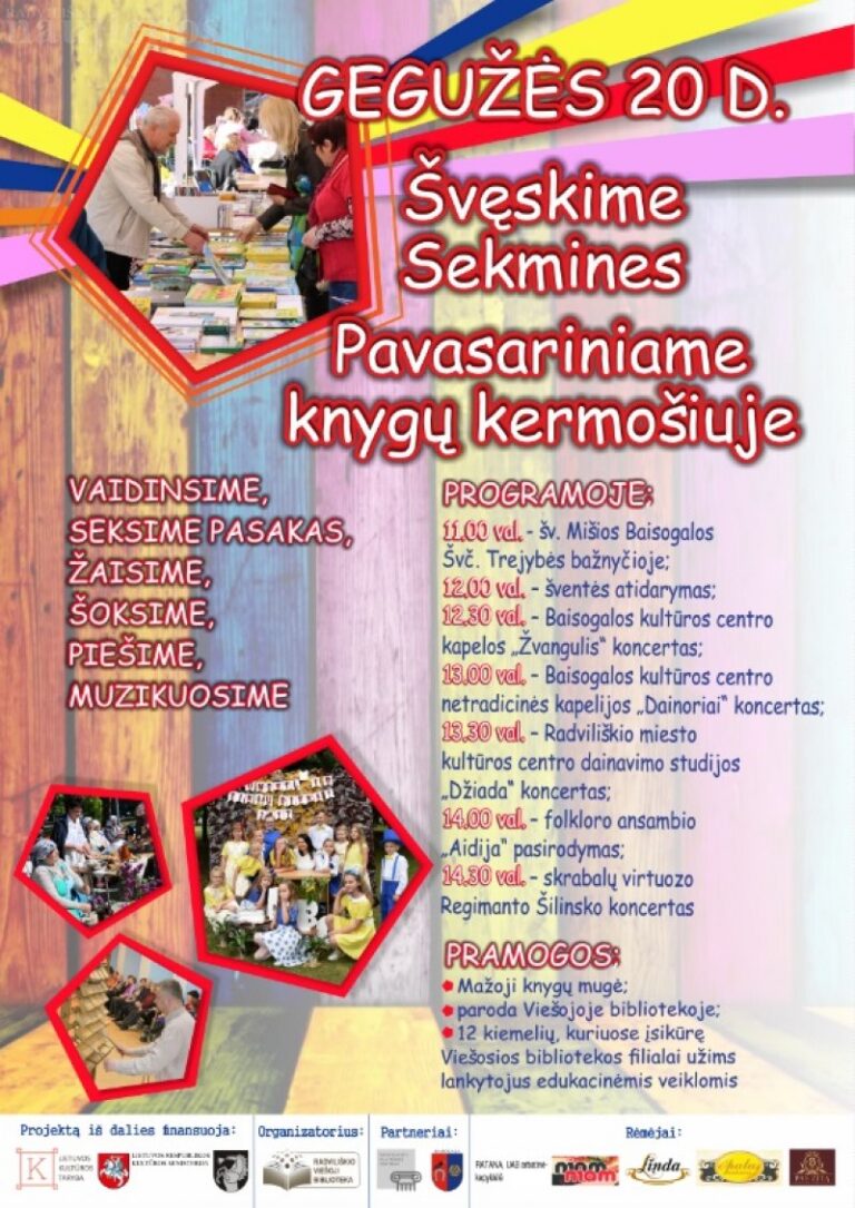 Švęskime Sekmines pavasariniame knygų kermošiuje