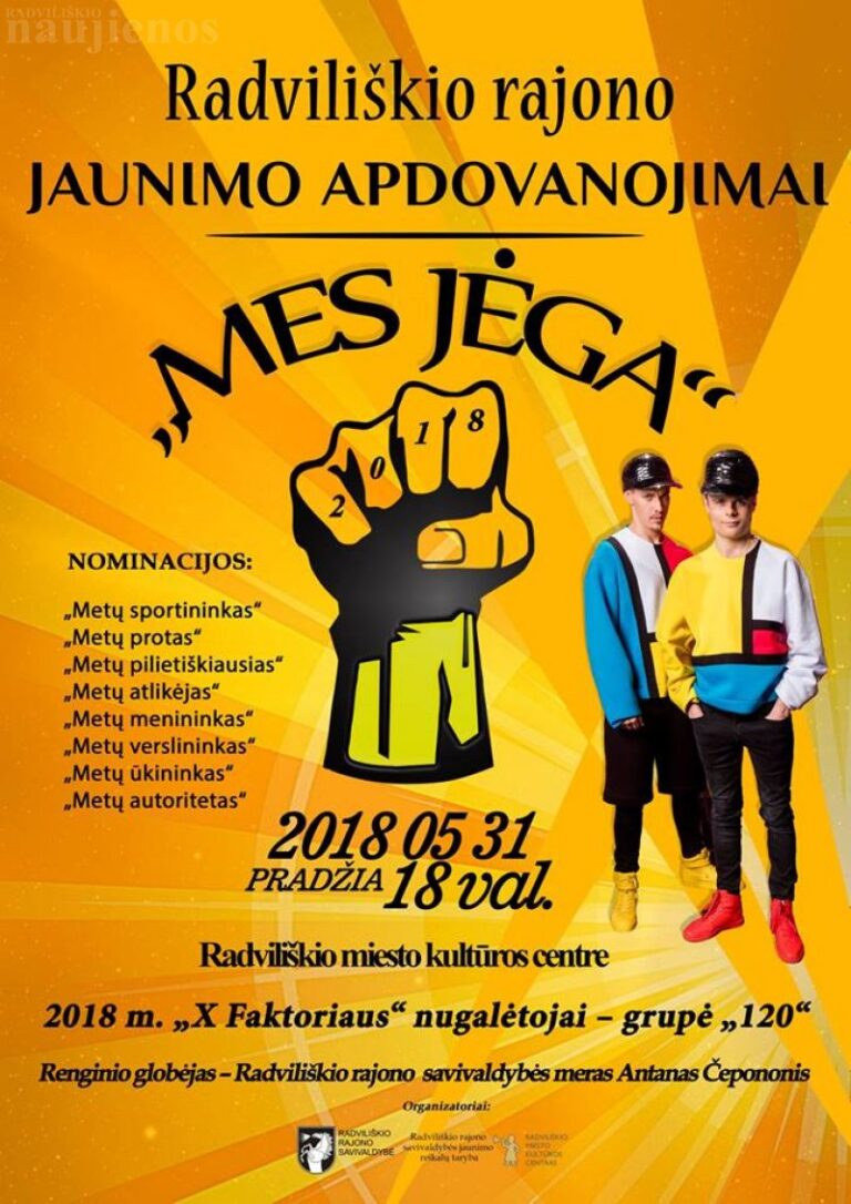 Radviliškio rajono jaunimo apdovanojimai – gegužės 31 dieną