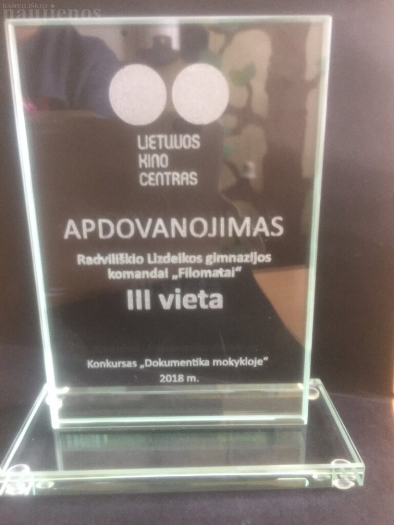 Lizdeikos gimnazijos komanda – tarp laureatų