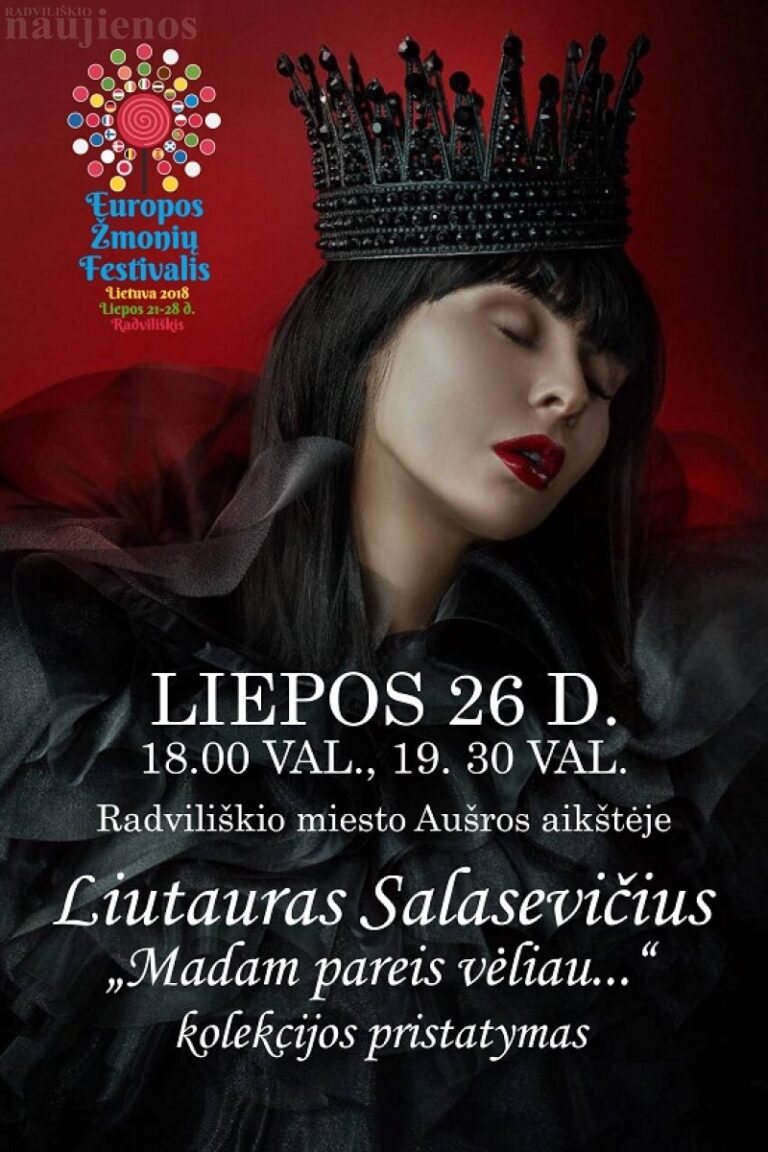 Liutauro Salasevičiaus kolekcijos „Madam pareis vėliau…“ pristatymas
