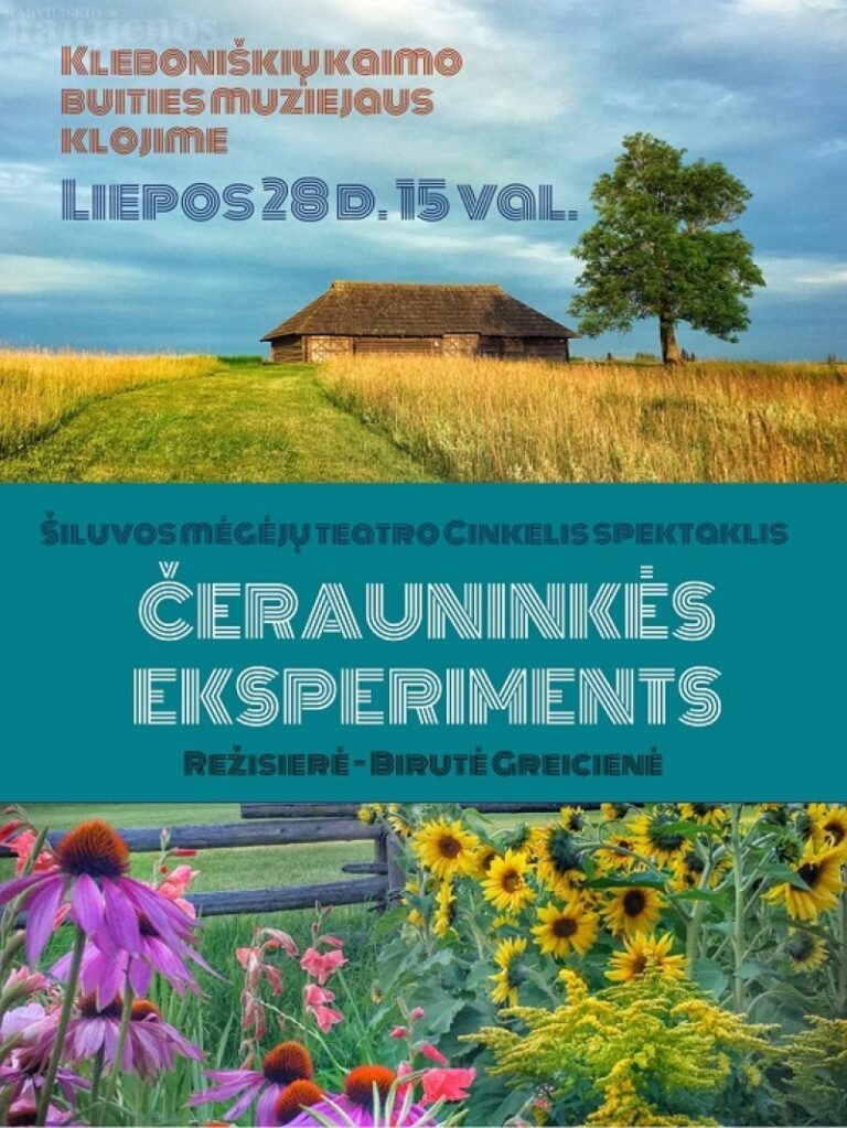 Kleboniškių kaimo muziejuje – Šiluvos mėgėjų teatro spektaklis