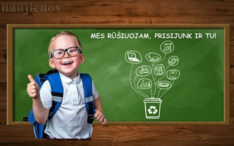 STARTUOJA NAUJAS PROJEKTO „MES RŪŠIUOJAM“ SEZONAS