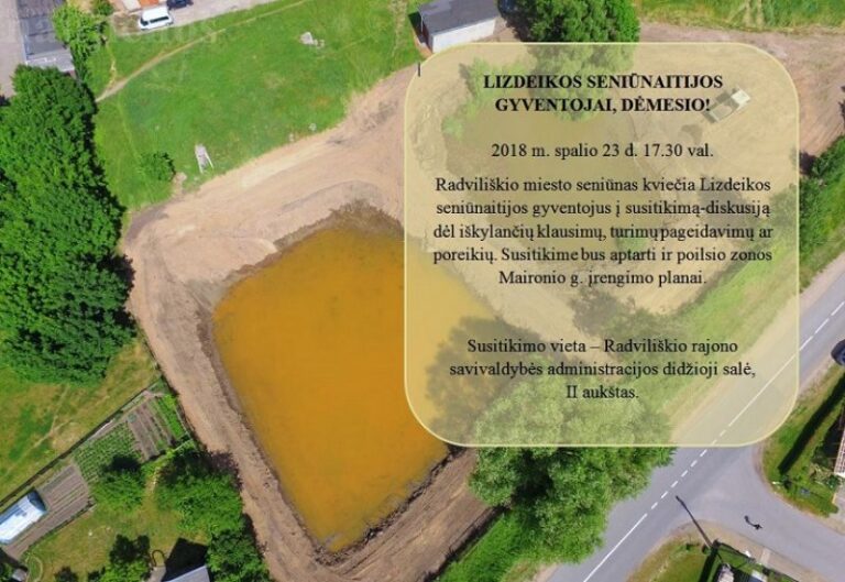 Lizdeikos seniūnaitijos gyventojai, dėmesio!