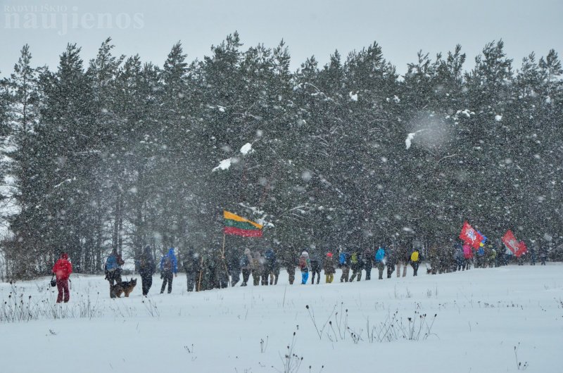 Žygio dalyviai tryško energija ir pozityvia nuotaika.  FB „Partizanų Lietuva“ nuotr.