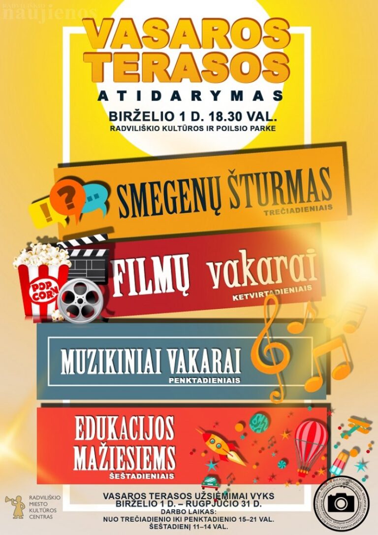 Vasaros terasos atidarymas – jau greitai