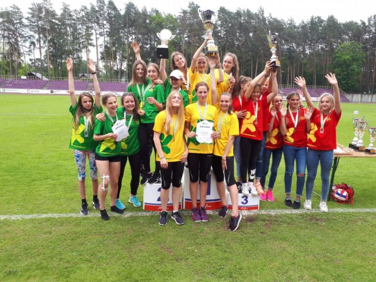 Vinco Kudirkos progimnazijos sportininkės – vėl pirmos Lietuvoje