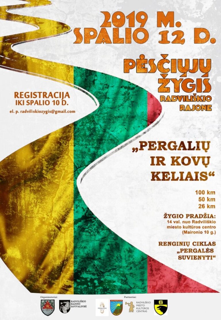 Pėsčiųjų žygis „Pergalių ir kovų keliais“ – spalio 12 dieną