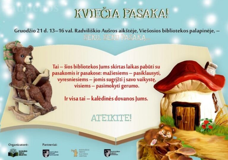 Gruodžio 21 dieną Aušros aikštėje užeikite į Viešosios bibliotekos palapinę
