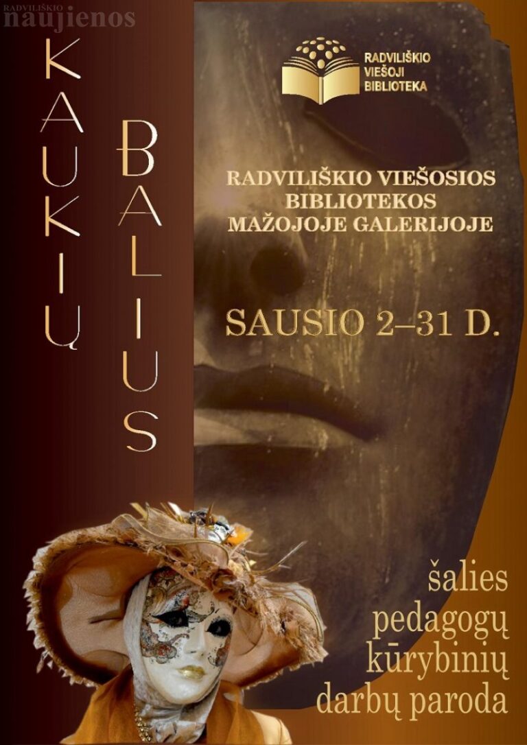 Į biblioteką kviečia paroda „Kaukių balius“