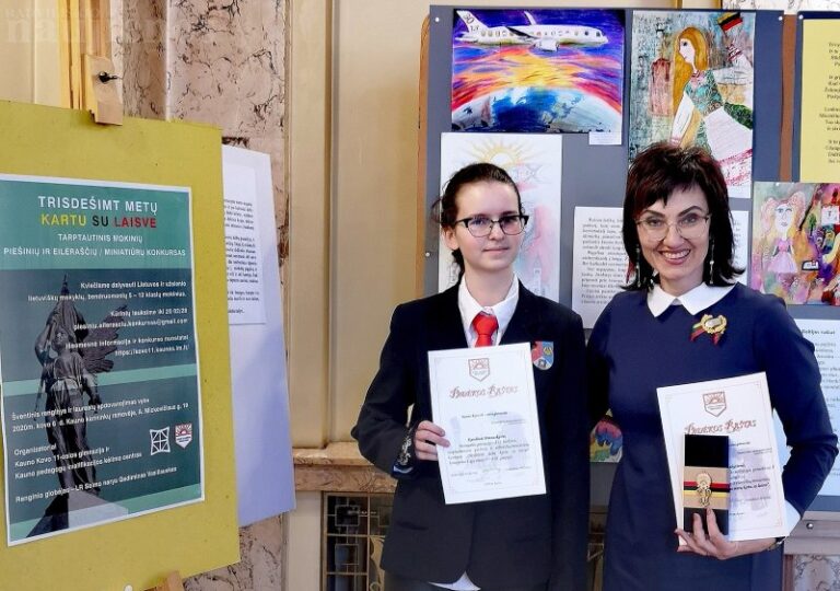Baisogalos gimnazistė – tarptautinio konkurso laureatė