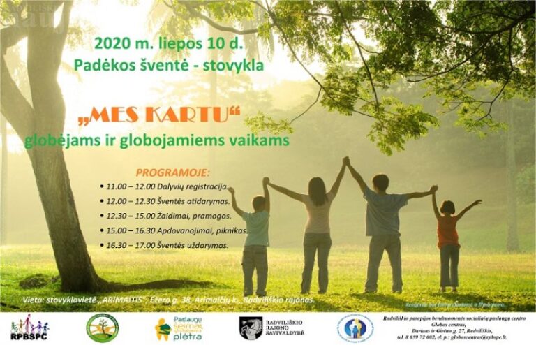 Padėkos šventė-stovykla kviečia globėjus ir globojamus vaikus