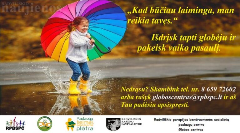 Išdrįsk tapti globėju ir pakeisk vaiko pasaulį