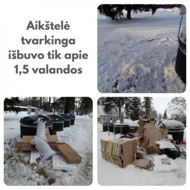 Neterškime aplinkos patys ir neleiskime to daryti kitiems. Bendro naudojimo atliekų surinkimo konteinerių aikštelės – ne sąvartynai