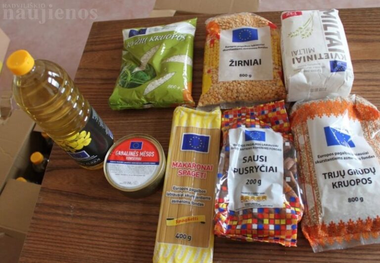 Paramos maisto produktais gavėjai, dėmesio!