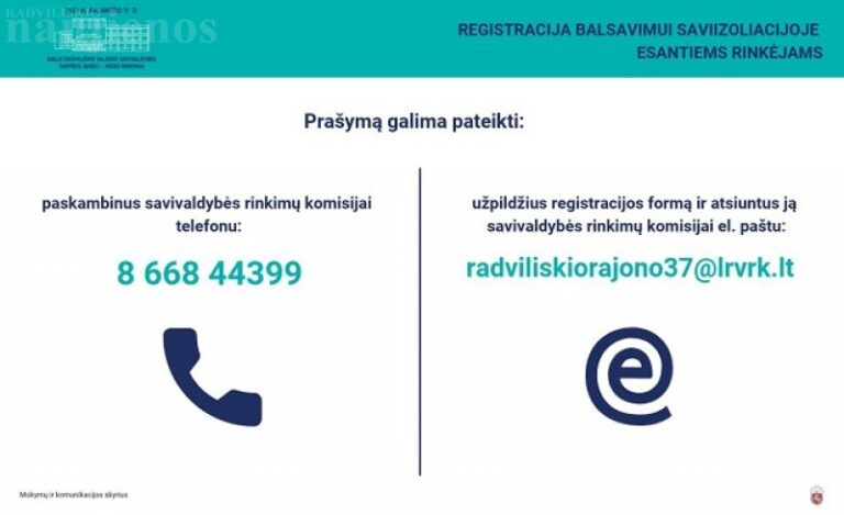 Rinkėjai, esantys saviizoliacijoje, rajono merą gali rinkti balsuodami namuose