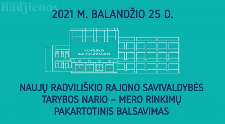 Balandžio 25 dieną – antrasis rajono mero rinkimų turas