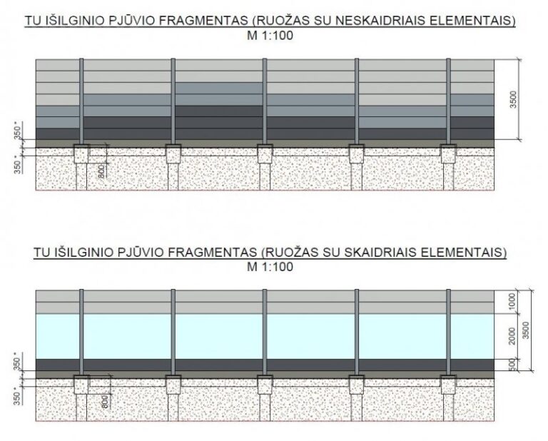 Triukšmo užtvarų palei G. Landsbergio-Žemkalnio gatvę statybas planuojama baigti dar šiemet