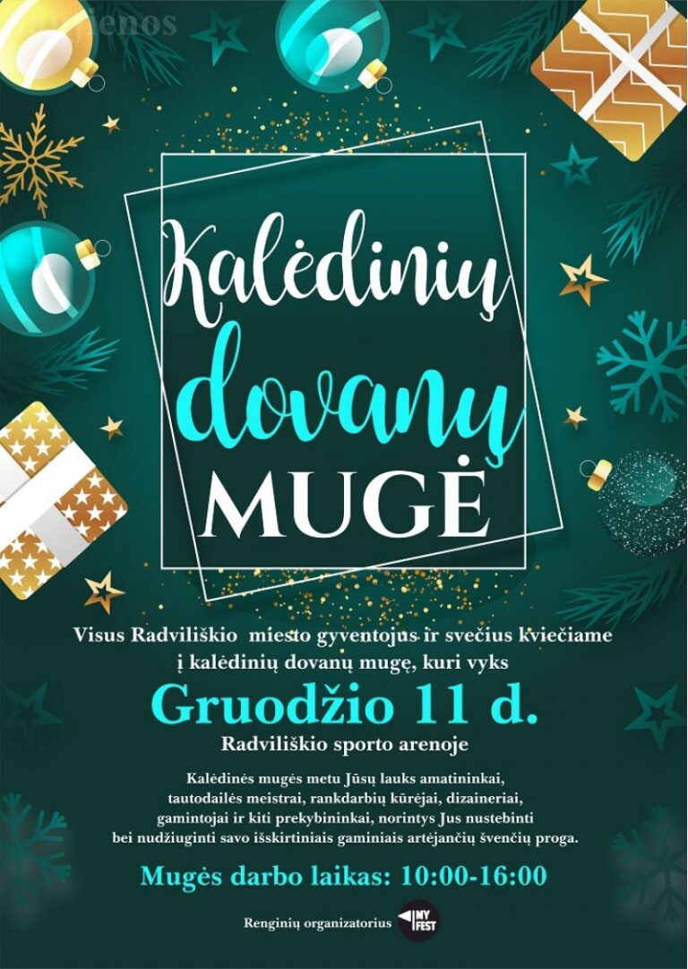 Kalėdinių dovanų mugė Radviliškio sporto centre