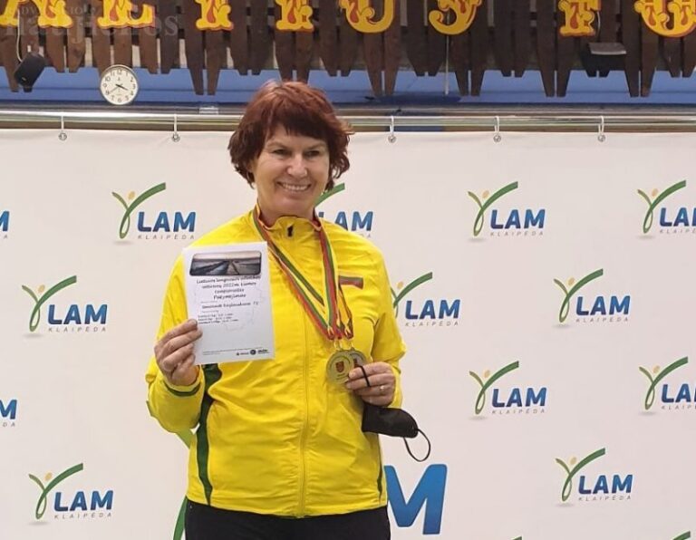 Lietuvos meistrų lengvosios atletikos čempionate radviliškietė iškovojo tris medalius