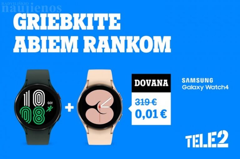 Karščiausi „Tele2“ pasiūlymai išmaniam laisvalaikiui: įsigijus vieną laikrodį – antras dovanų!