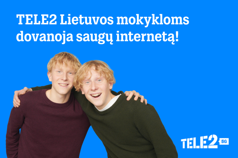 „Tele2“ Lietuvos mokykloms dovanoja interneto apsaugos paslaugą