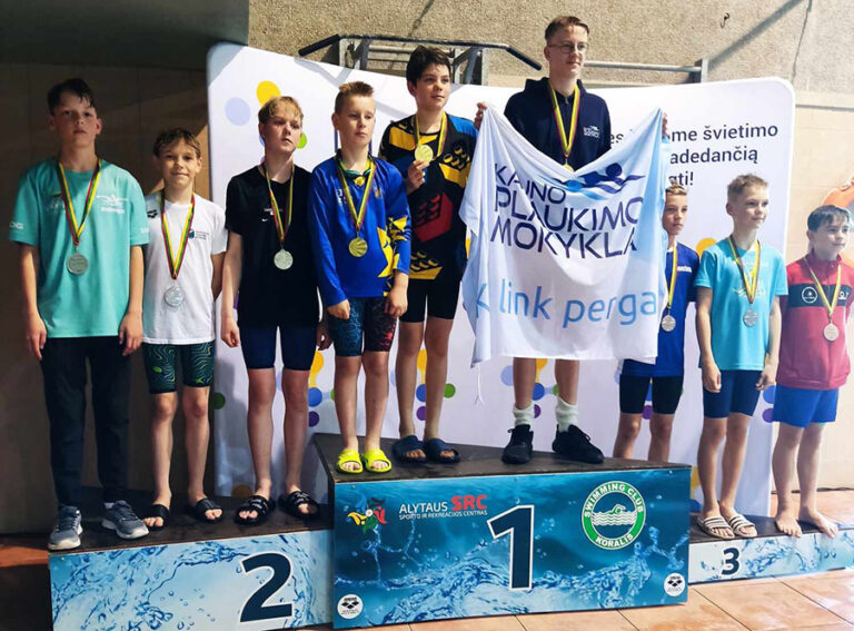 Iškovota pergalė Lietuvos vaikų plaukimo čempionate