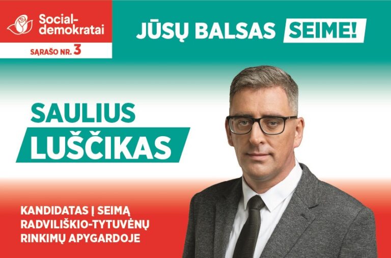 Saulius Luščikas „Politikoje pasigendu žmogiškumo“