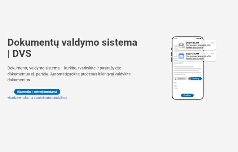 Programa dokumentu valdymui – efektyvumo, saugumo ir skaitmenizacijos pagrindas šiuolaikiniam verslui