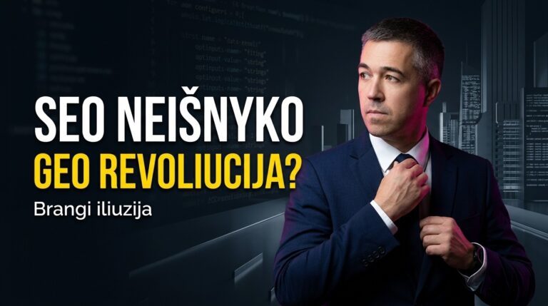 SEO nemirė. „GEO revoliucija“ gali būti brangi iliuzija, perspėja EASYSEO vadovas Vladimir Malykh