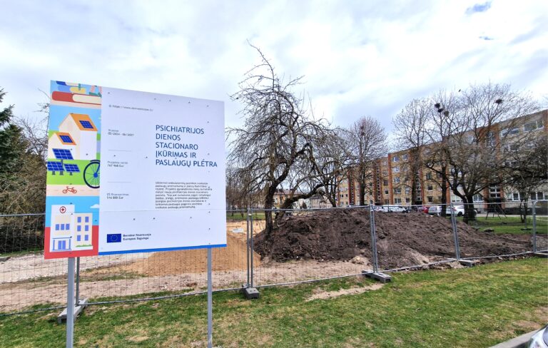 Radviliškyje prasidėjo naujo Psichiatrijos dienos stacionaro statybos